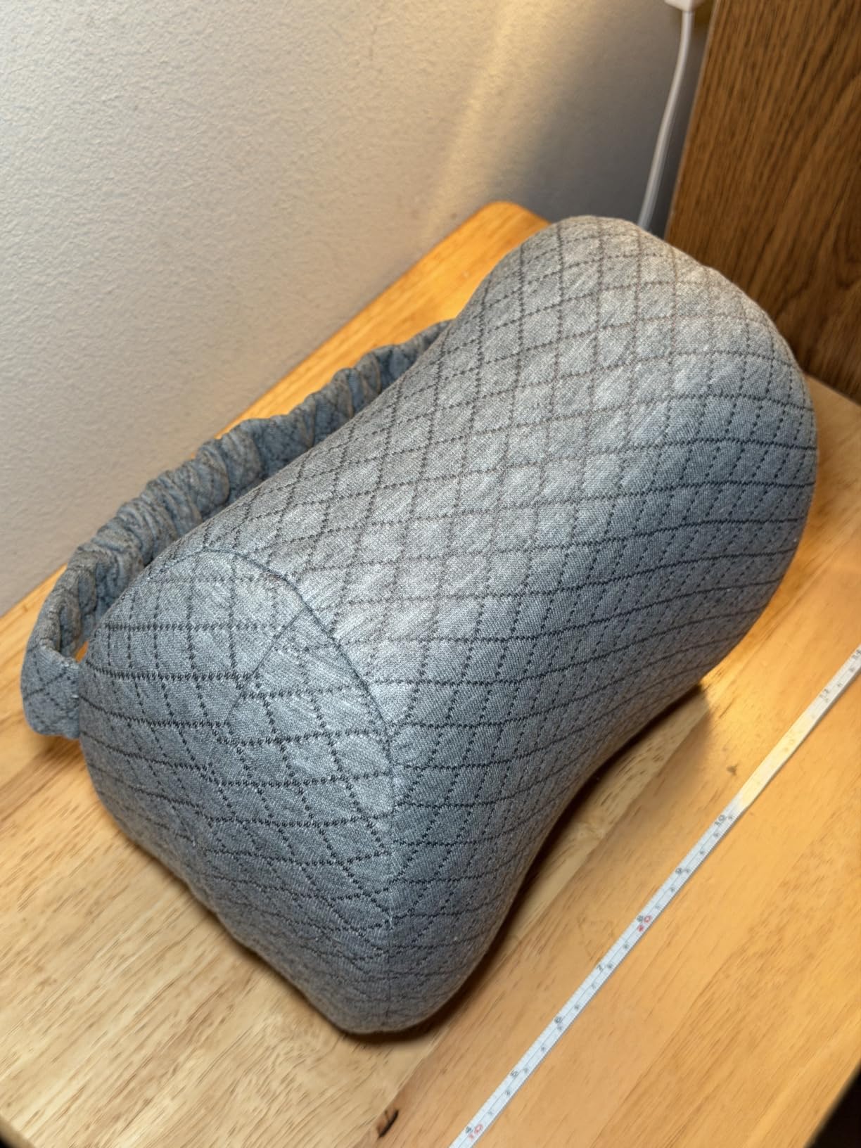 Memory Foam Knee Pillow for Side Sleepers with Strap, Gray | Supportive, Heart-Shape Pillow Between Legs for Sciatica, Lower Back, Hip, Joints Pain Relief, Removable Washable Cover customer photo 2