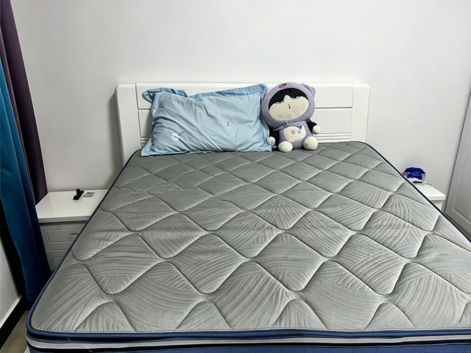 Sweetnight CoolNest Hybrid King Size Mattress 14 Inch, Cooling Pillow Top | Cool Night Sleep for Hot Sleeper, 7-Zone Ergo Support for Pressure Relief, 4 Stage Cool Enhanced Breathability, Medium Firm customer photo 1