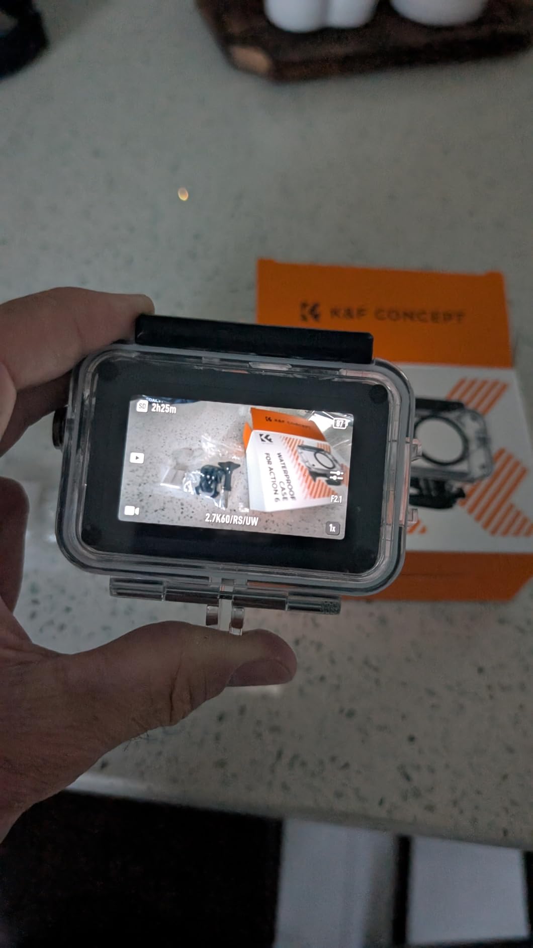 K&F CONCEPT 60M/196FT Waterproof Case+Floating Handle for DJI Osmo Action 6 customer photo 2