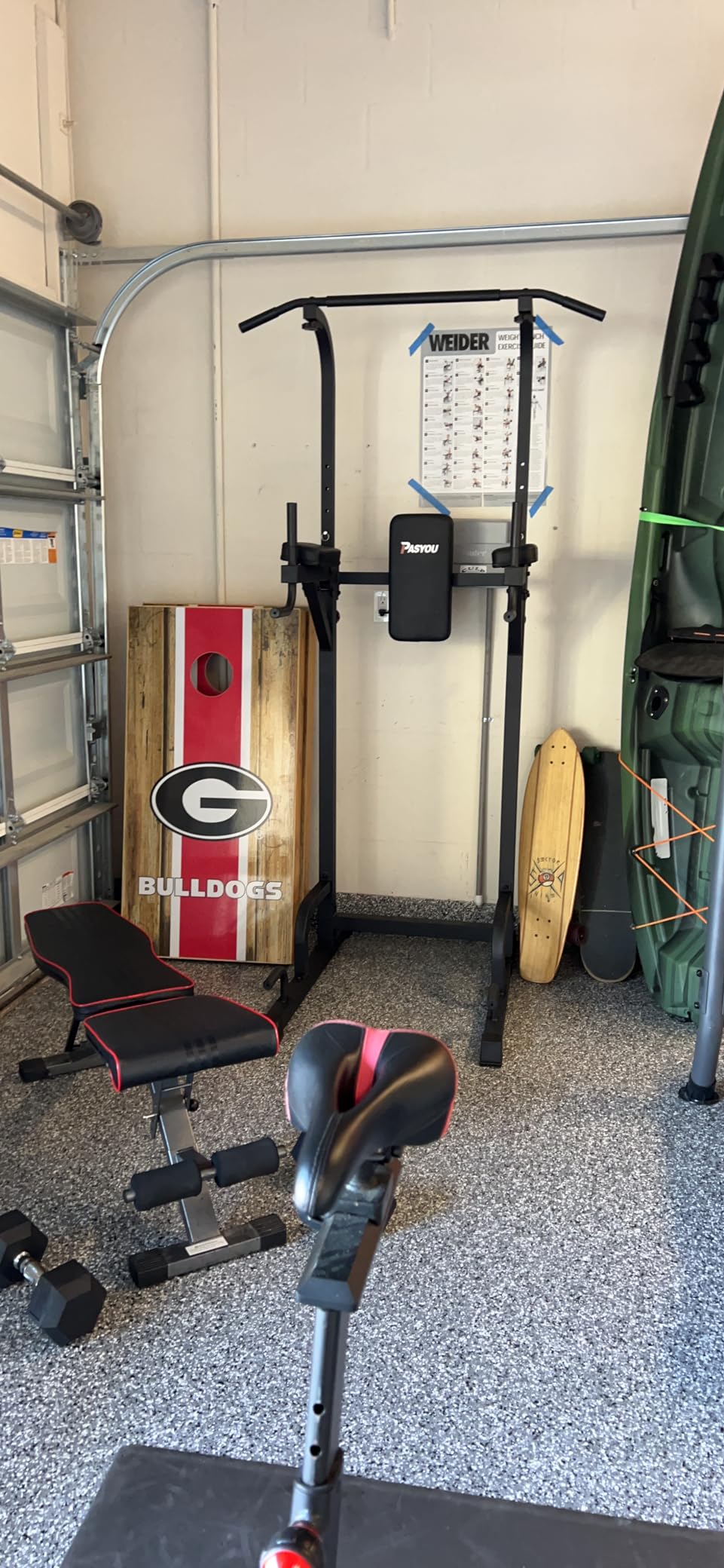PASYOU Adjustable Squat Power Rack for Home Gym customer photo 2