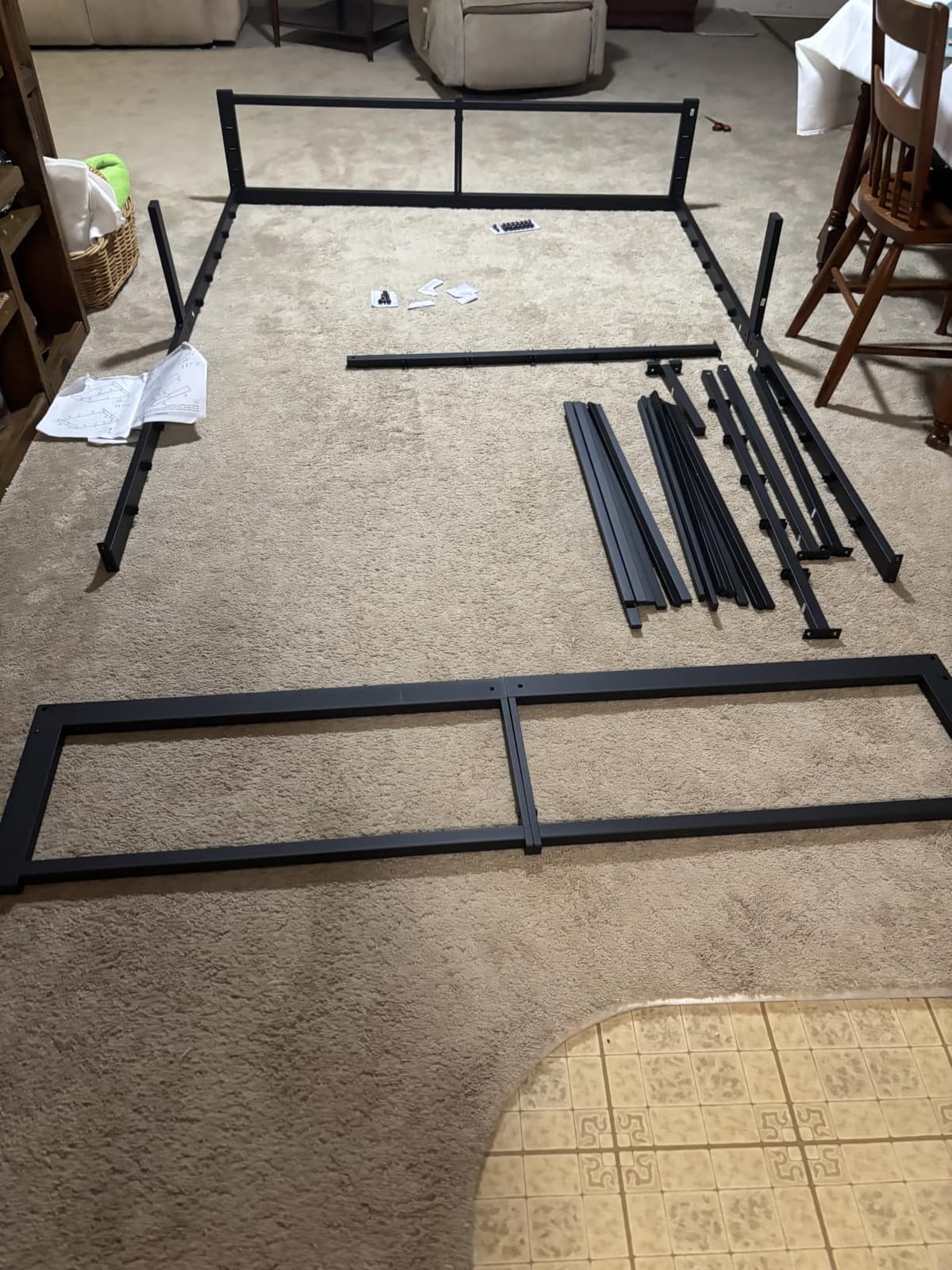 SHA CERLIN 14 Inch Heavy Duty Full Bed Frame, 4000 lbs Capacity Metal Platform Beds with Reinforced Legs, No Box Spring Required, Easy Assembly, Black customer photo 2