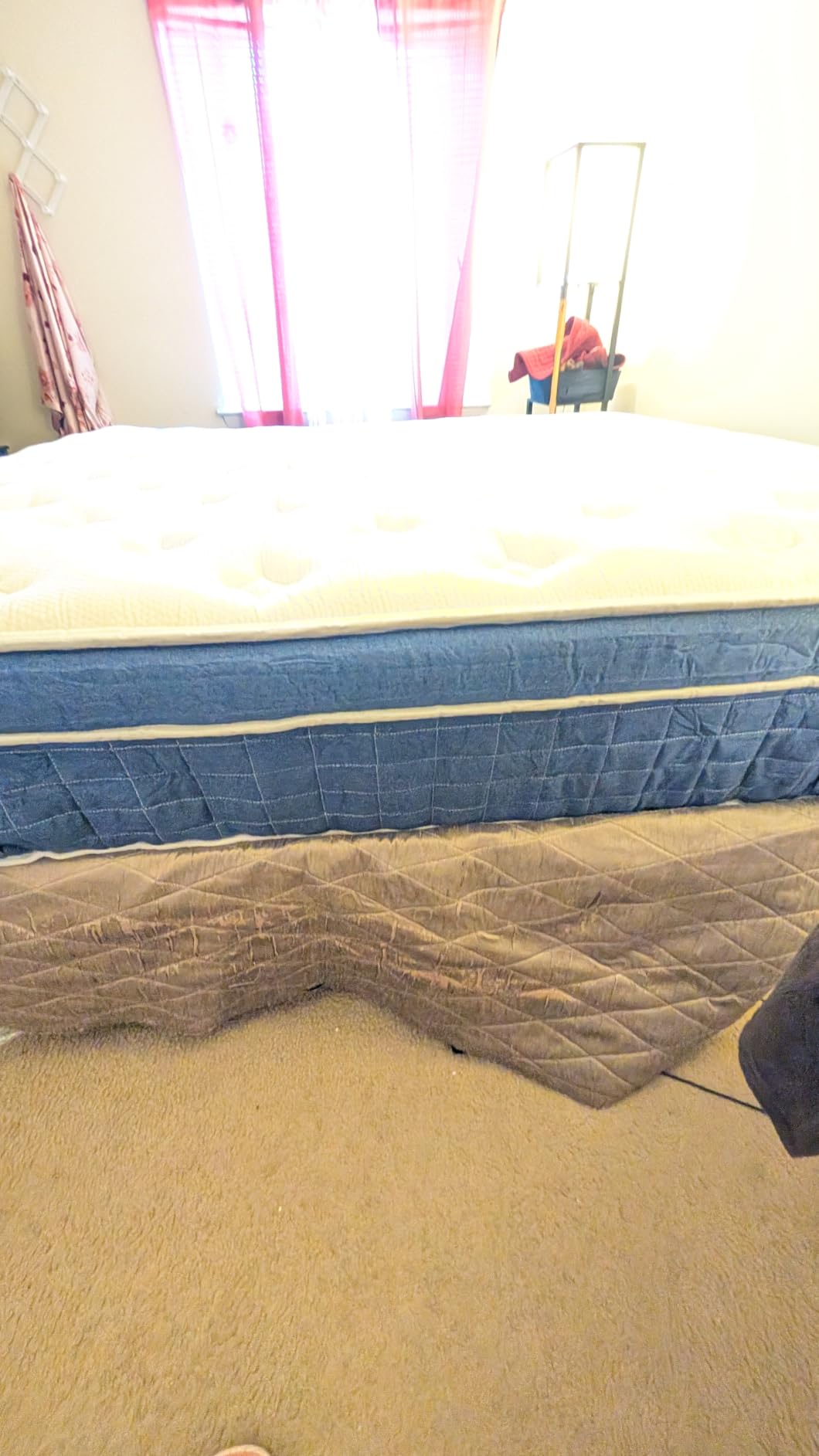 Twin 12 Inch Medium Firm Hybrid Mattress, Pressure Relief Balanced support & pressure relief maintains proper spinal alignment, ideal for back and side sleepers; Breathable design customer photo 2