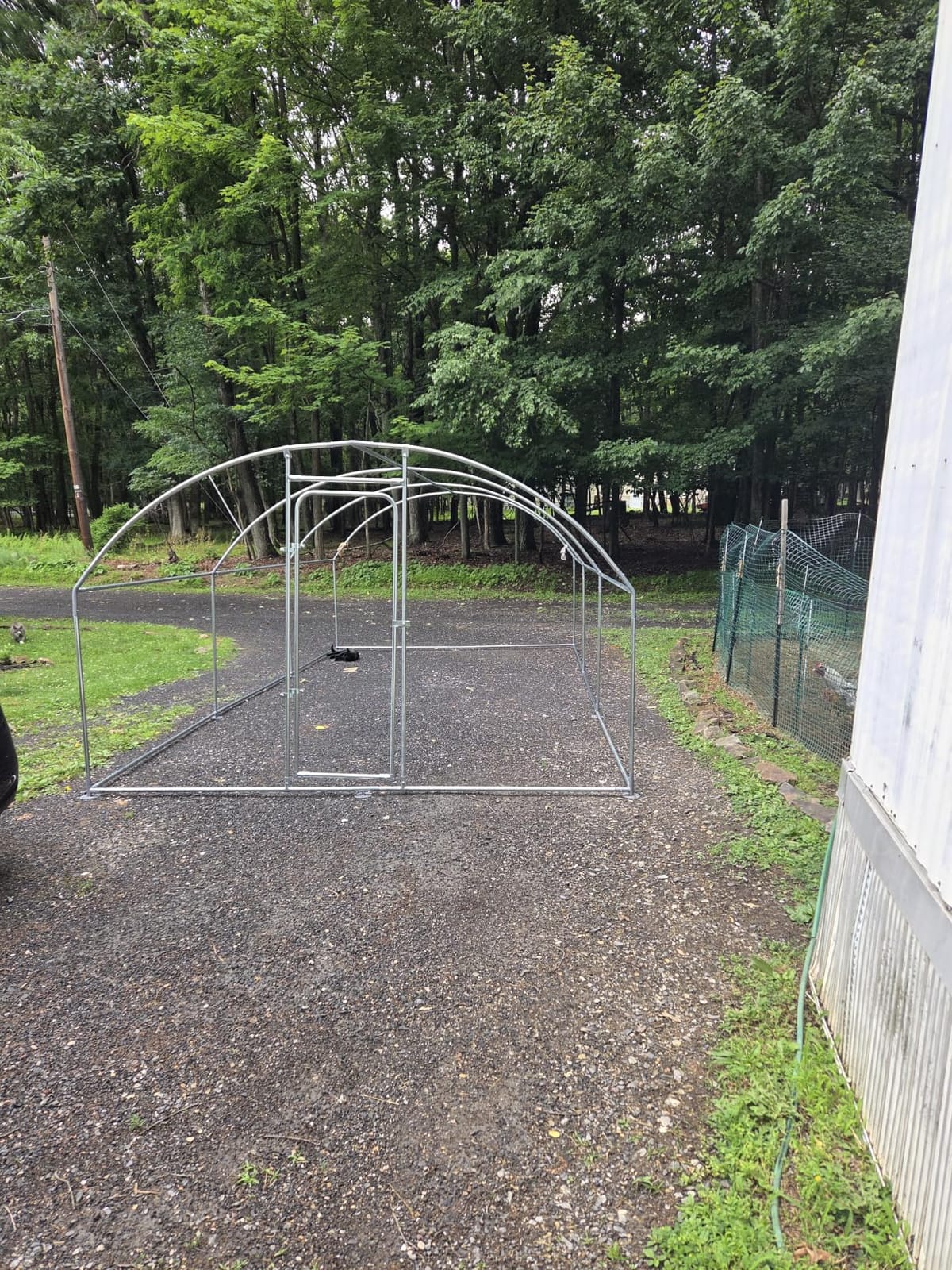 19.7x9.7 FT Extra Large Metal Chicken Coop, Walk-in Poultry Run customer photo 2