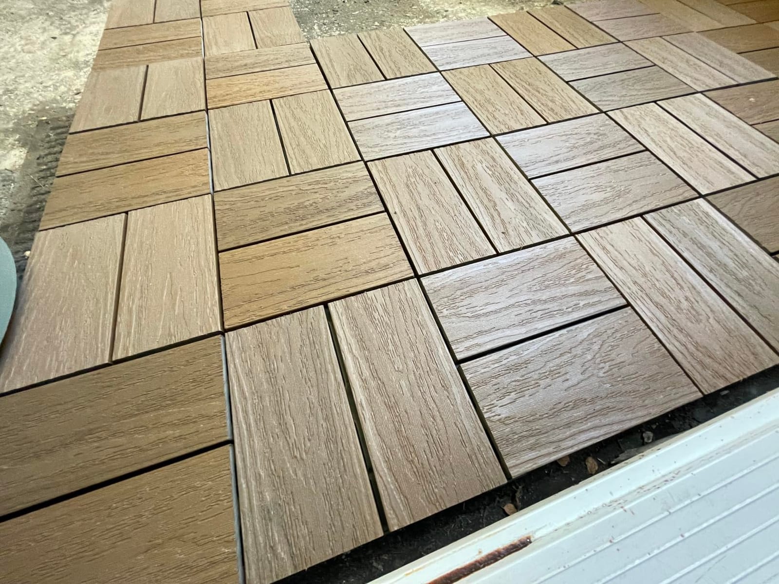 JJWOOD Interlocking Deck Tiles, 9 Pcs 12