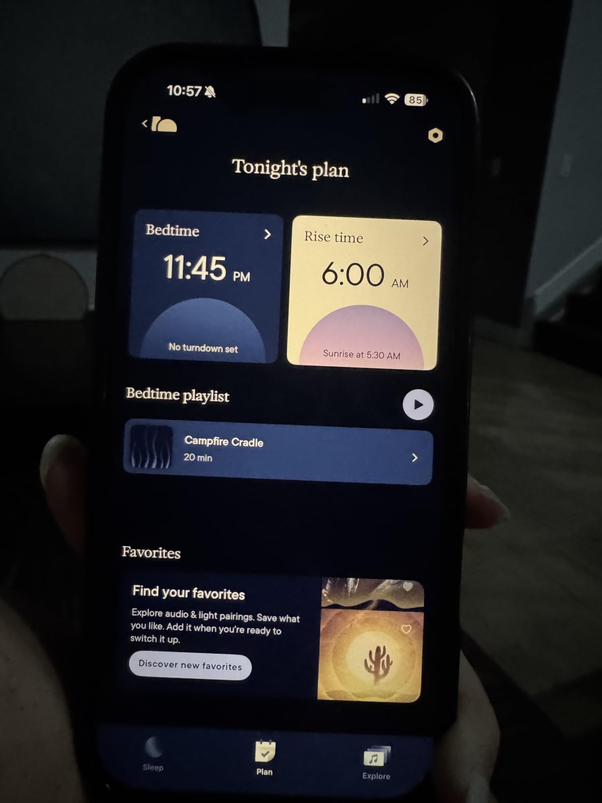Hatch Sleep Clock Bedside Sleep Tracker, Smart Light, Sound Machine, Putty customer photo 1