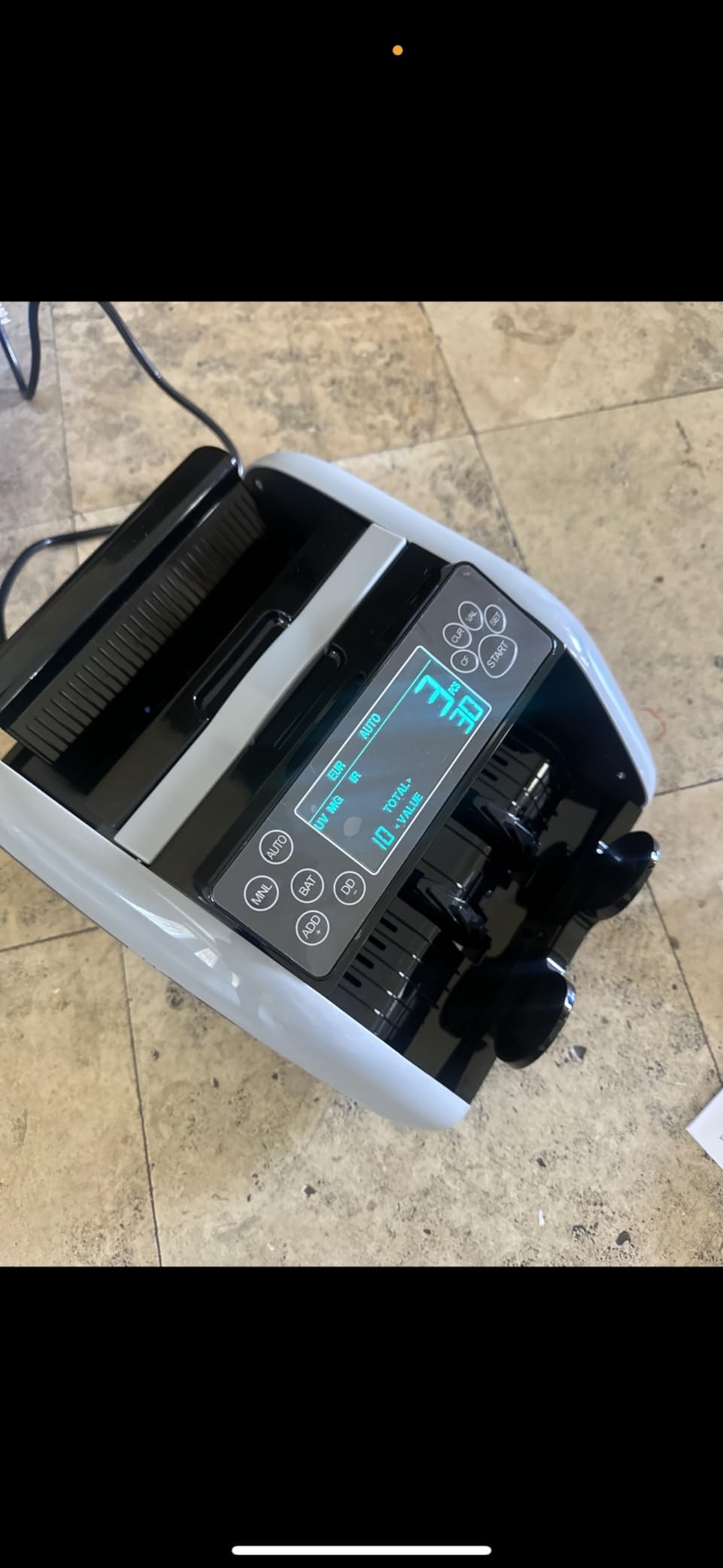 VEVOR Mixed Denomination Money Counter Machine, 1200 Notes/Minute, Cash Counter with Value Count, UV/MG/IR/DD/DBL/HLF/CHN Counterfeit Detection, TFT Display, Money Counting Machine for Dollar and Euro customer photo 1