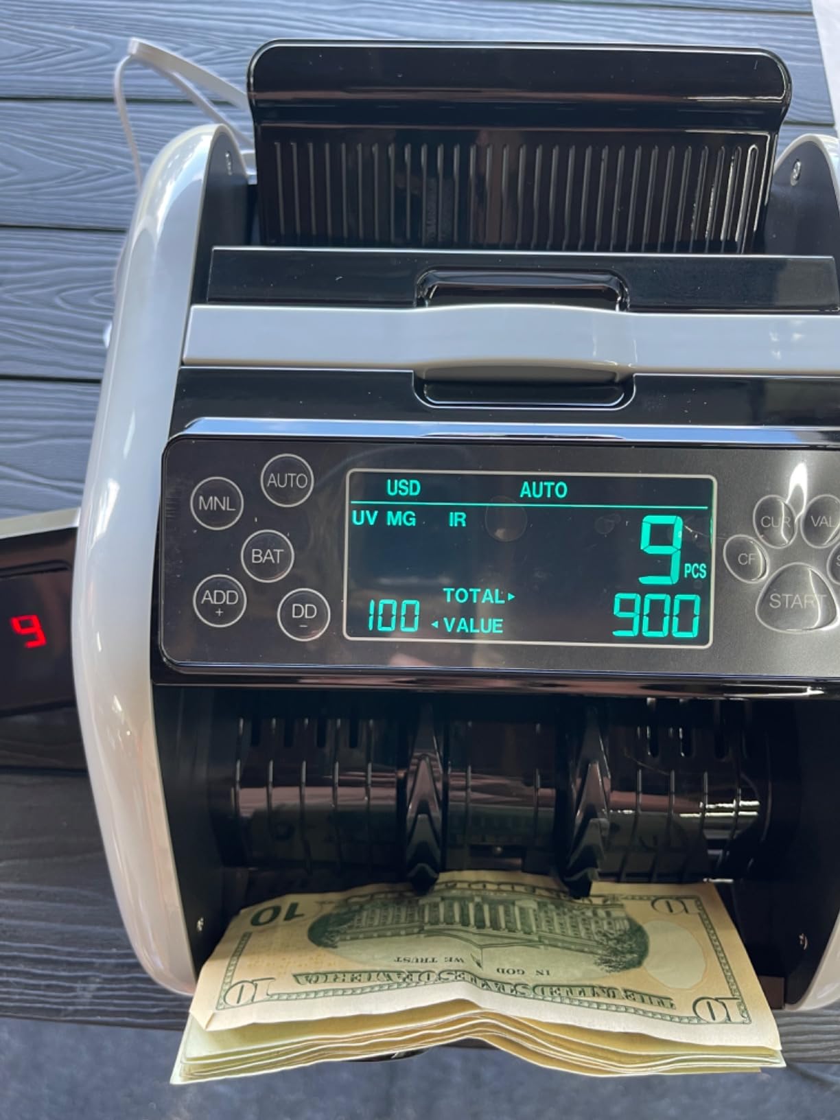 VEVOR Mixed Denomination Money Counter Machine, 1200 Notes/Minute, Cash Counter with Value Count, UV/MG/IR/DD/DBL/HLF/CHN Counterfeit Detection, TFT Display, Money Counting Machine for Dollar and Euro customer photo 2