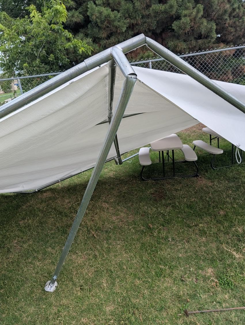 Aoxun 10x20 Carport Heavy Duty Carport Potable Car Canopy Garage, White customer photo 2