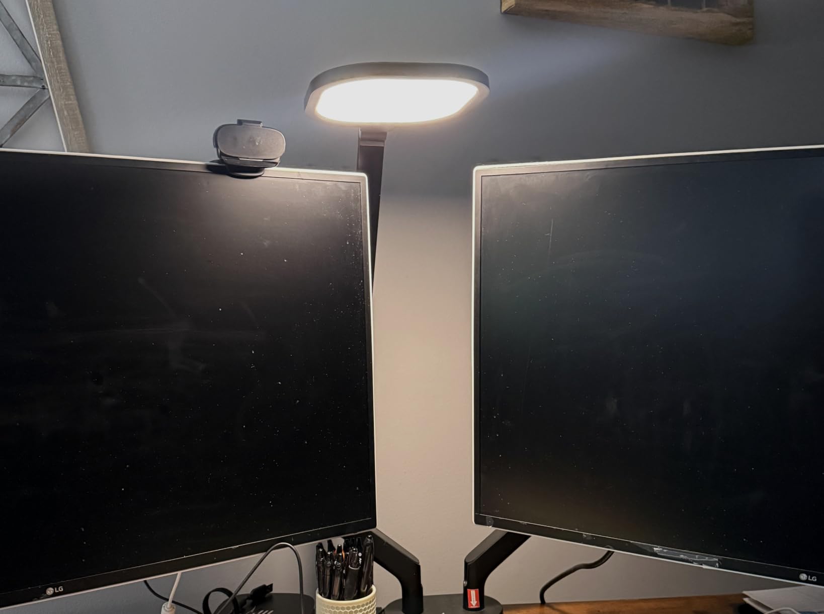 LitONES Remote LED Desk Lamp with Clamp, Metal Arm, 30 Modes, CRI 97.8 | Eye-Care, Professional Lighting for Zoom Meeting, Streaming, Podcasting, 360° Rotatable, Memory, Timer, Touch control customer photo 2