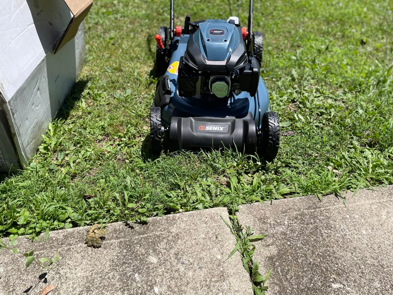SENIX 22Inch 201cc 3-in-1 Gas Lawn Mower, Rear Wheel Self-Propelled Mower | 4-Cycle Engine, Steel Deck, Mulching, Bagging, Discharging, 6-Position Cutting Height Adjustable, for Yard customer photo 1