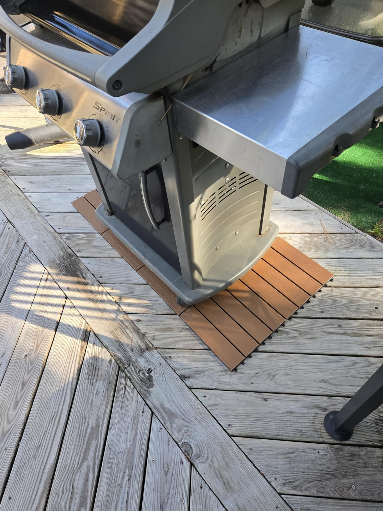 Polymer Interlocking Composite Deck Tiles Outdoor(10Pcs,Natural) customer photo 1