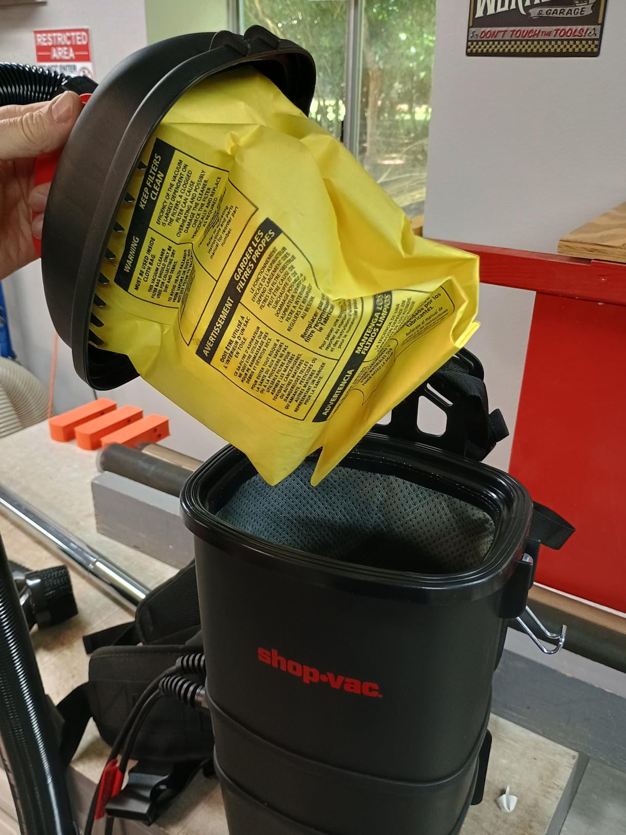 Shop-Vac 5430299 Backpack Vacuum Commercial, 1.5 Gallon 4.5 Peak HP, Corded customer photo 1