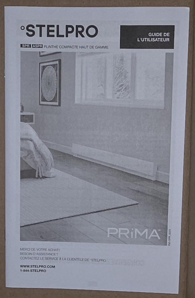 Stelpro Prima Electric Baseboard Heater, 750W / 120V, 36-1/16-In Long x 7-In High, Rooms up to 75 sq. ft., Discreet Design (ASPRM0751W) - White customer photo 1
