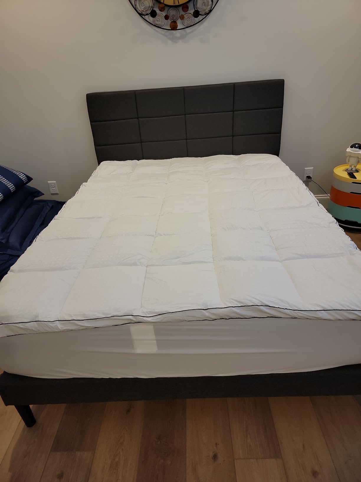 MASVIS 4 Inch King Mattress Topper, 2-in-1 Dual Layer Design, 2