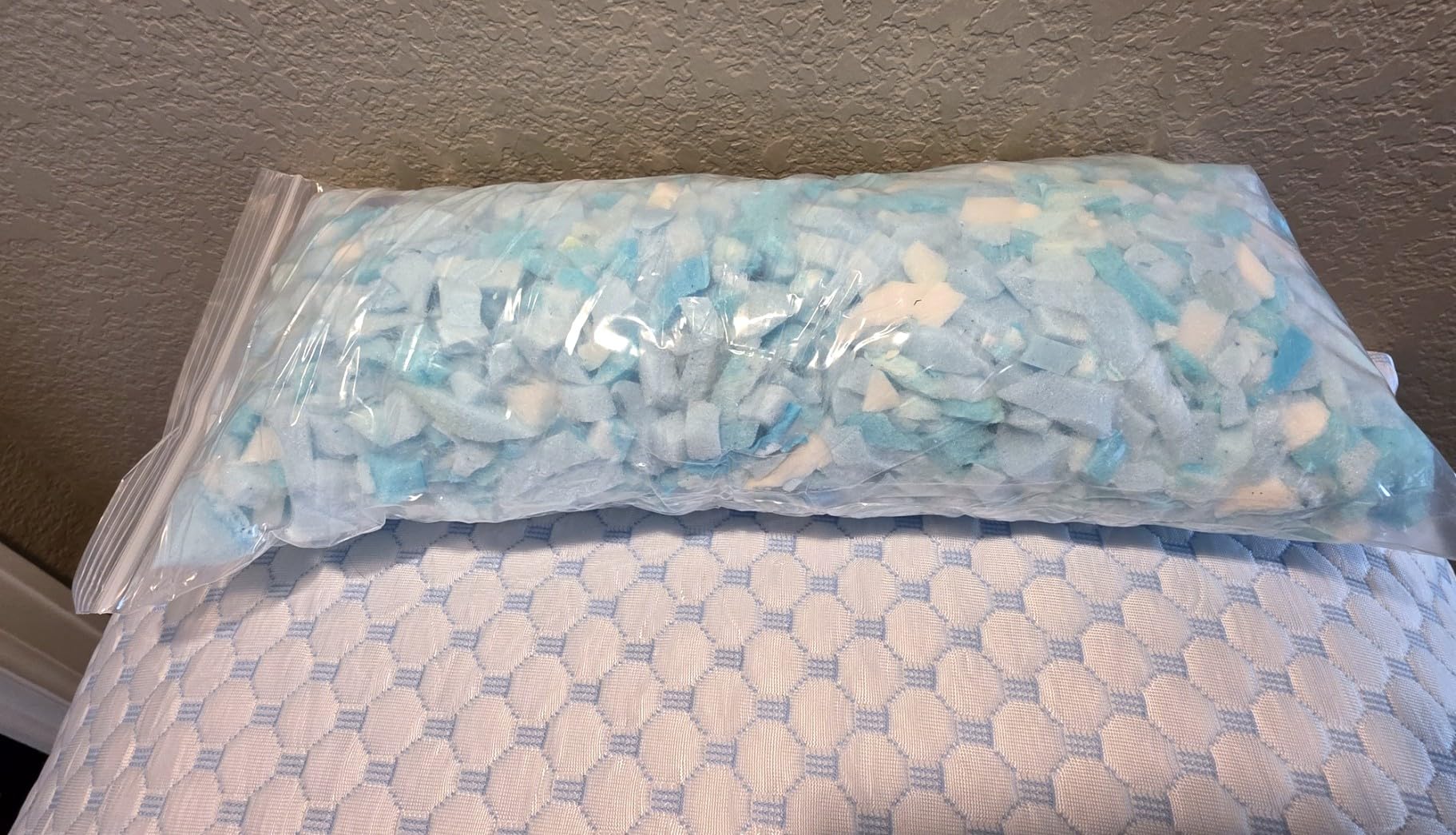 Adjustable Cooling Memory Foam Pillow for Side, Back & Stomach Sleepers - Shredded Gel Foam & Fiber Blend with Extra Fill Bag - Luxury Neck & Shoulder Support Pillow customer photo 2