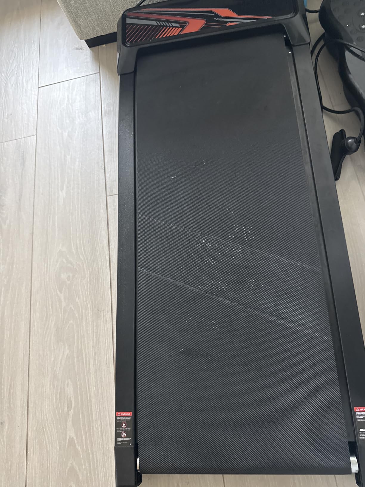 RJOP 2.5HP Walking Mat with Incline Pad, Under Desk Treadmill for Home Gym | Walking Running Pad with Remote, 3 in 1 Low Noise Small Mini Portable Treadmill with LED Screen, 270lbs Capacity customer photo 1