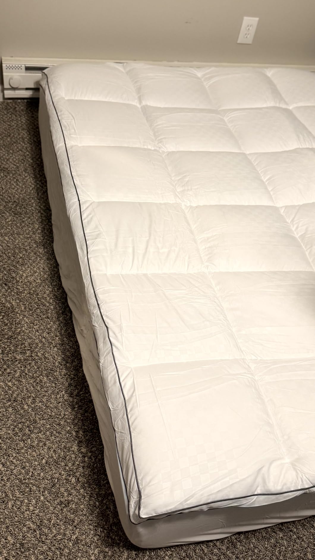 Dual Layer Memory Foam Mattress Topper, Queen Mattress Pad, 4 Inch | 2