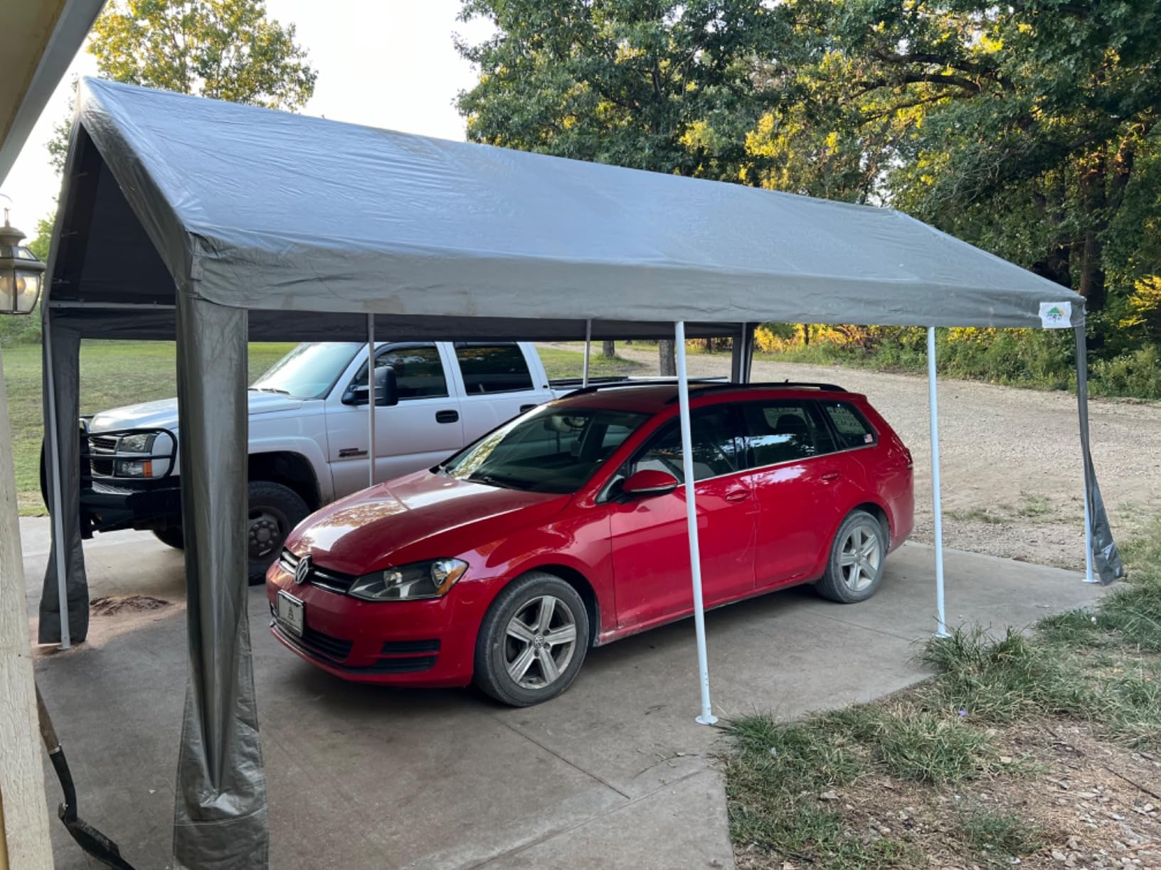 COBIZI 10x20 FT Heavy Duty Carport with Galvanized Frame, customer photo 1