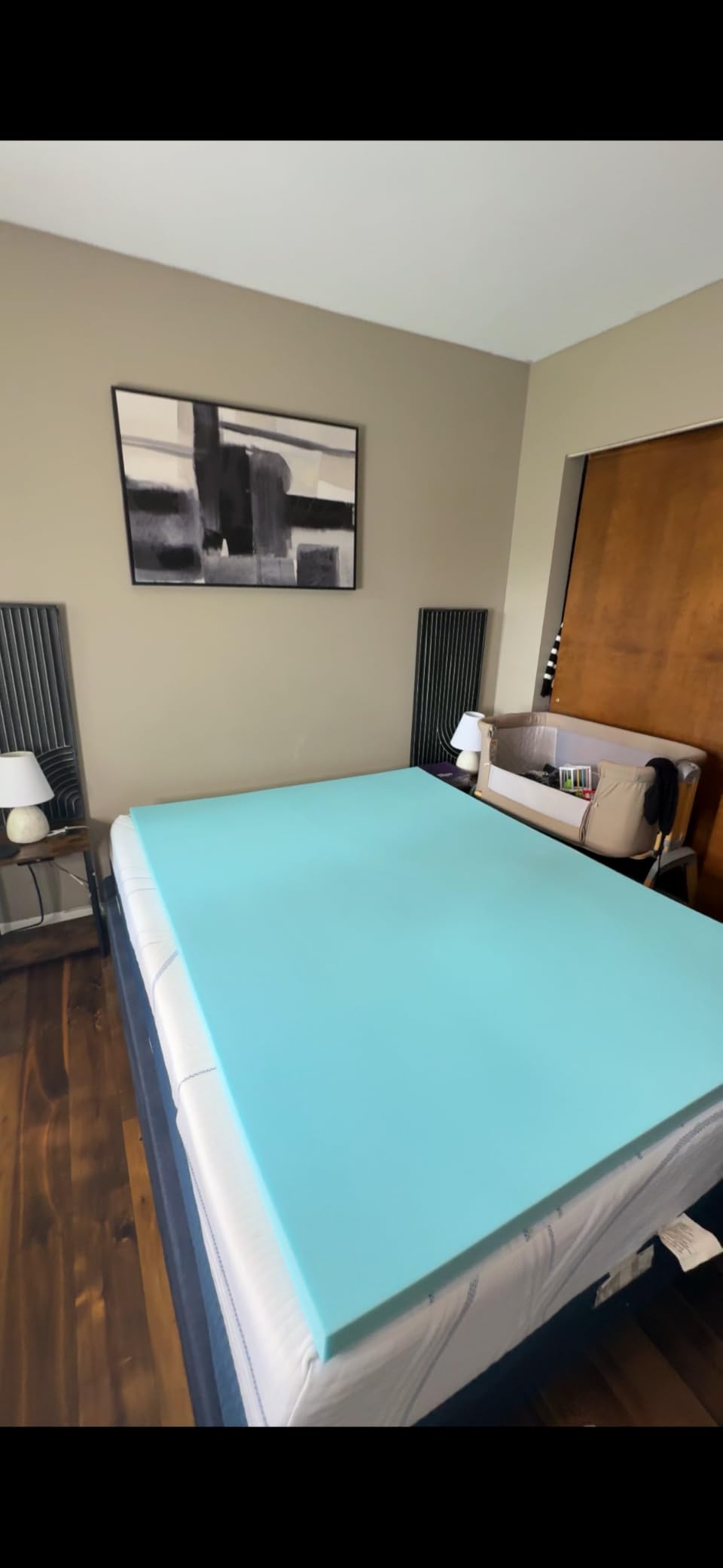 Queen 4 Inch Dual Layer Memory Foam Mattress Topper, Cooling Gel Pad | 2