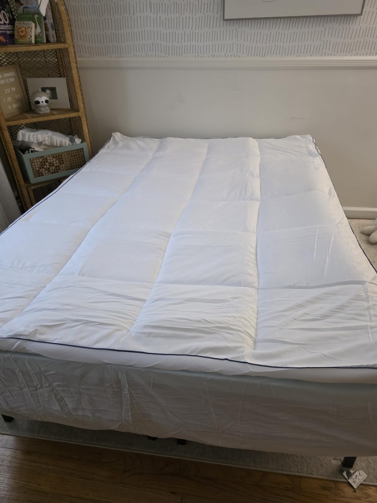 King 4 Inch Dual Layer Memory Foam Mattress Topper, Cooling Gel Pad | 2