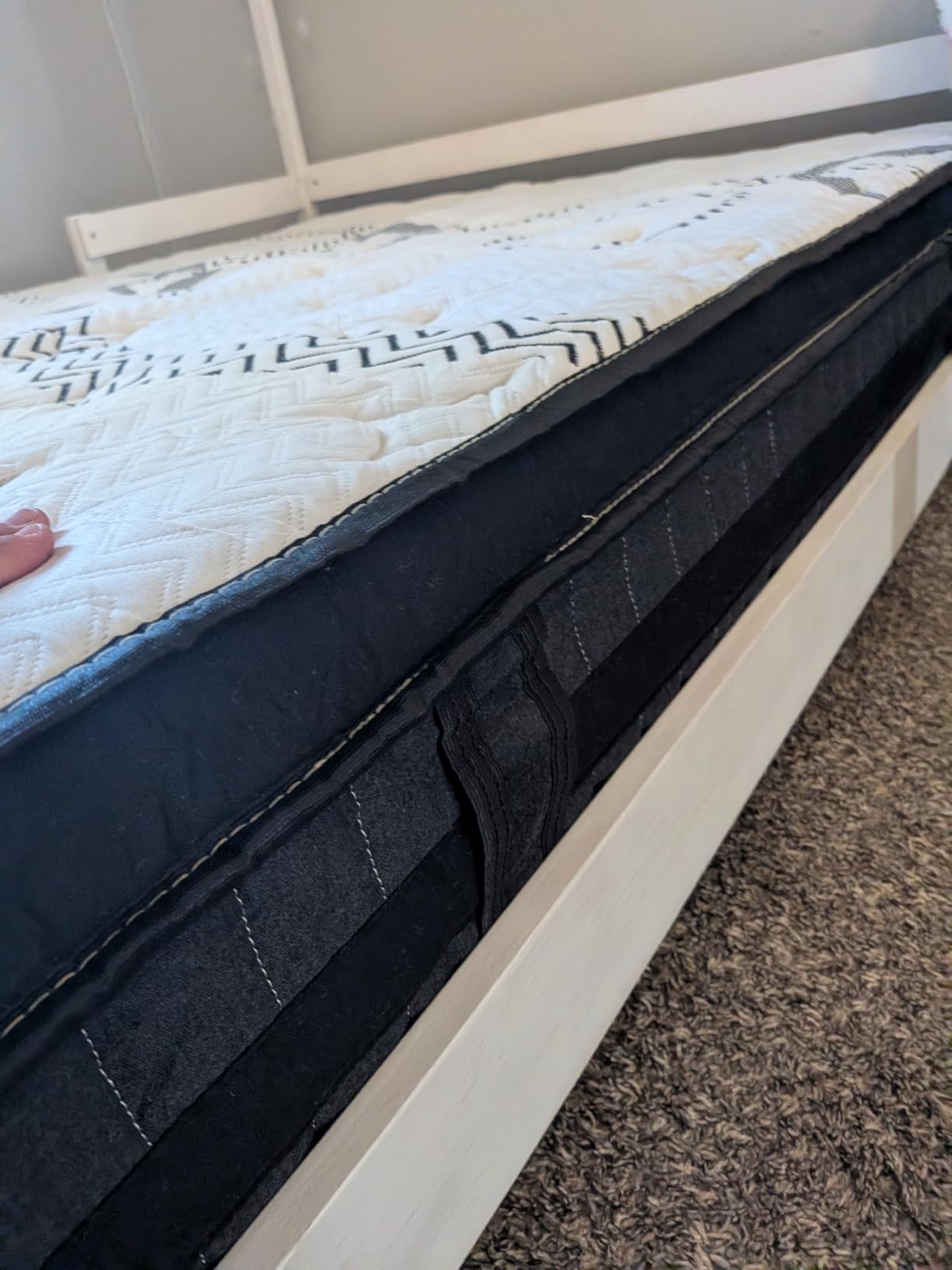 King Size Mattress 14 Inch - Medium Firm for Back Pain Relief, Cooling Gel for Hot Sleepers, Motion Isolation for Couples & Families, 600 lbs Capacity, 365-Night Trial & 10-Year Support customer photo 2