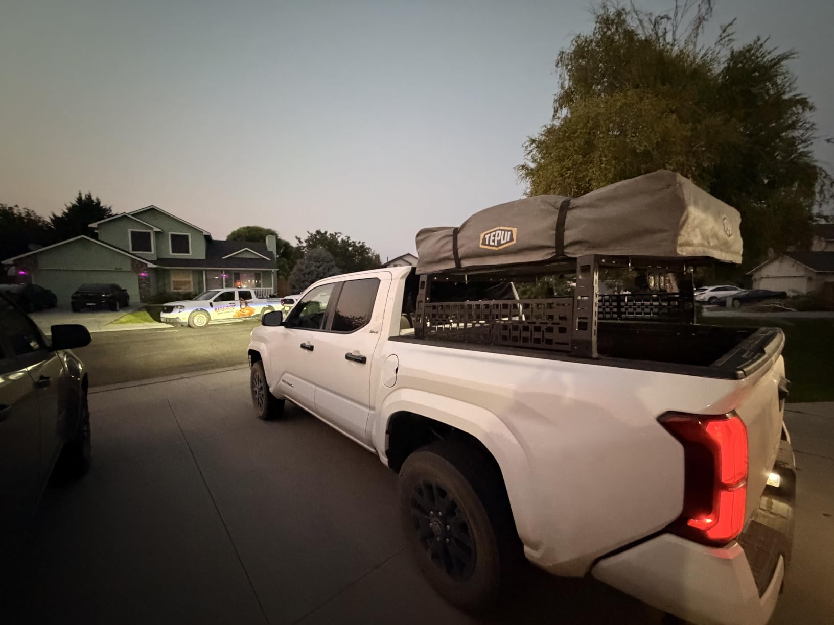 Truck Overland Bed Rack with LED Light for Most Pickup | 1000 LBS Heavy Load Capacity, 11.02''-13.19'' Height Adjustable, with Tactical Moll Panel customer photo 1