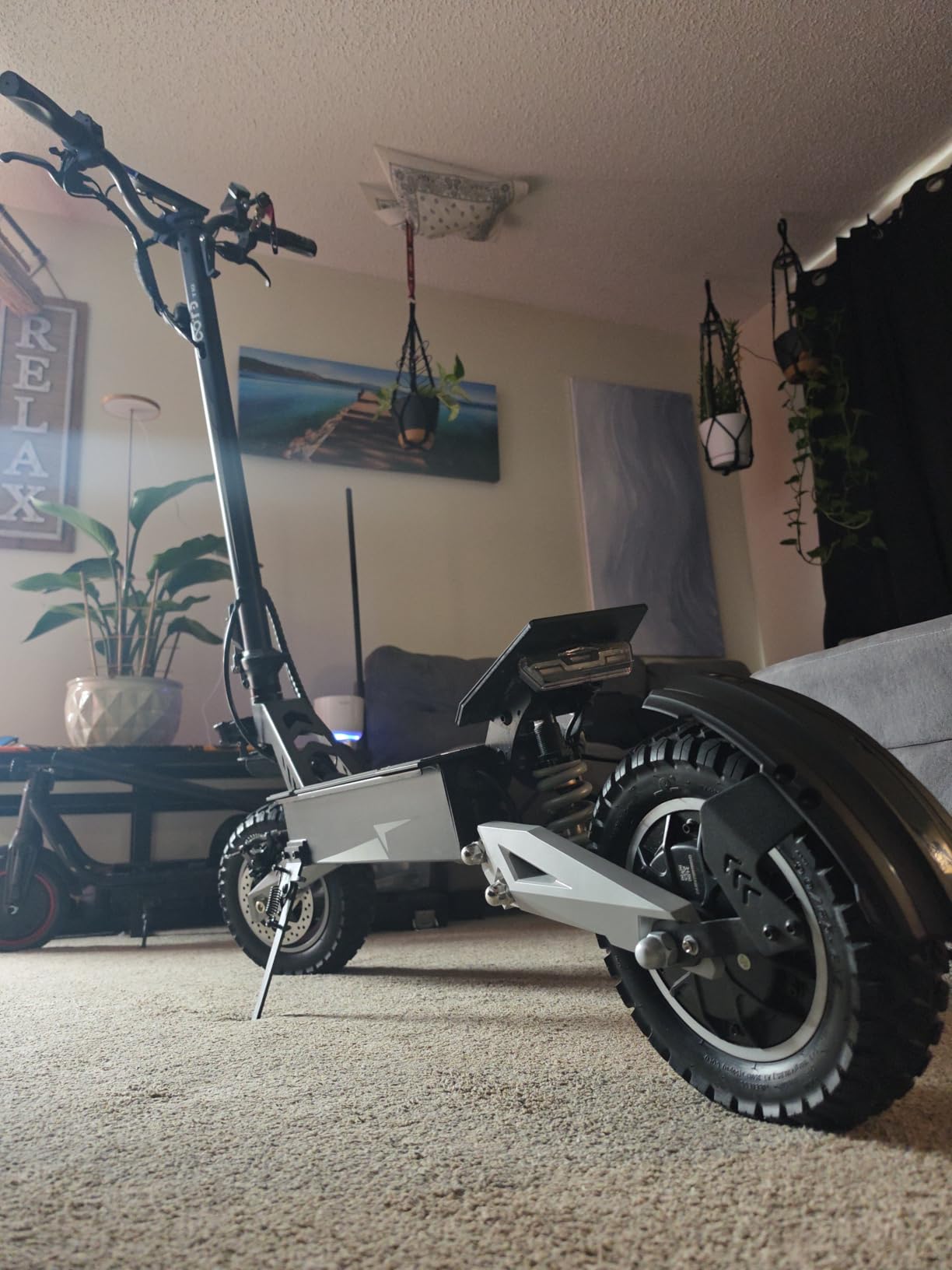 T10 Electric Scooter for Adults, 48V 18AH Battery Up to 46 Miles Long Range & Powerful Motor, 31 MPH Max Speed, 11 Inch All-Terrain Tires Folding Commuter E Scooter with Dual Suspension & LCD Display customer photo 2