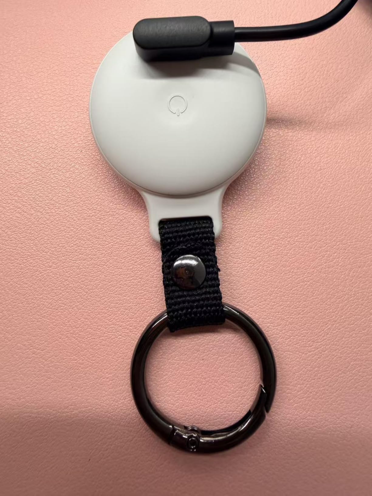 Pet Tracker for Dogs Cats, Location & LED Night Light Tag, No Monthly Fee | Compatible with iPhone, Compatible iOS, IPX7 Waterproof Collar Tag, 360-Day Battery, Paw Print Design, Lightweight 25g customer photo 1