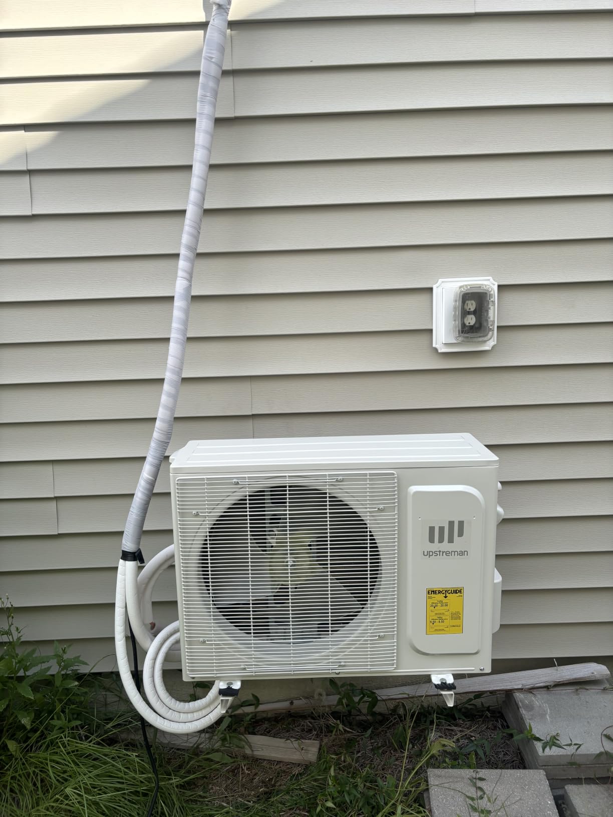 Upstreman 2 Zone Mini Split with Heat Pump, 9K+12K BTU, 23 SEER2, 230V customer photo 1