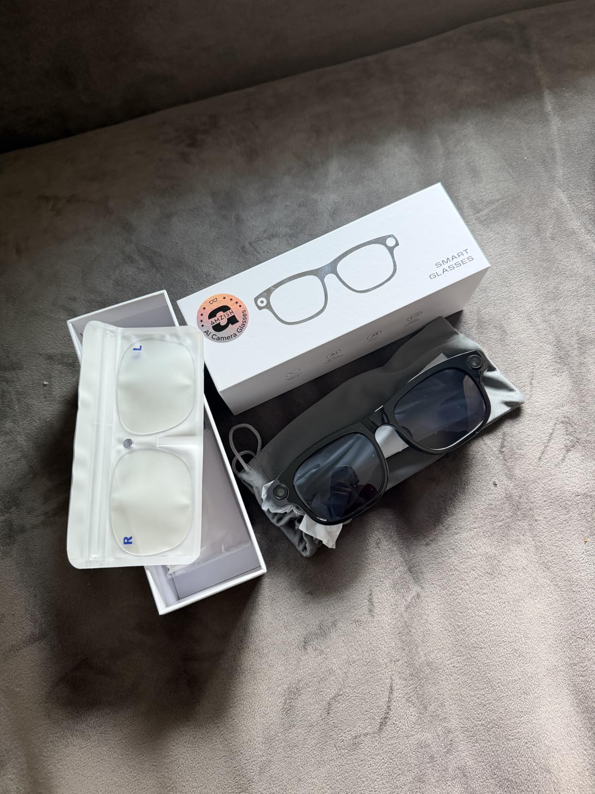 AI Smart Glasses with Camera, 8MP HD Bluetooth Camera Glasses for Women Men customer photo 2