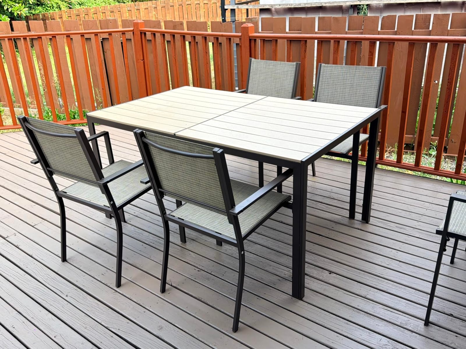 7-Piece Patio Table and Chairs Set for 6, All Weather Patio Dining Sets customer photo 1