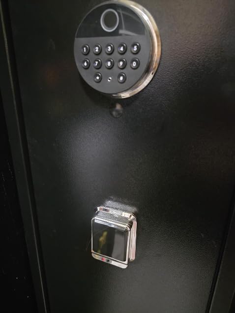 [No Assembly Required]10-12 Gun Safe for Rifles and Pistols, Biometric Gun Safe with Fingerprint and Digital Keypad, 57