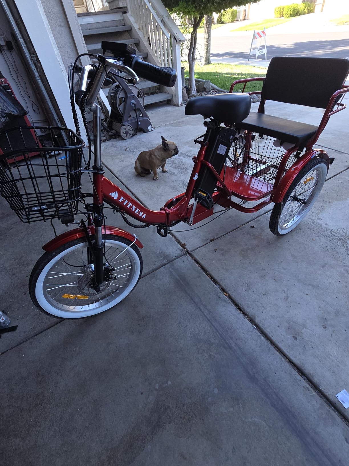 KAKIGO Electric Tricycle for Adults,Peak 1350W Motor Etrike,48V15.6Ah Ebike,20