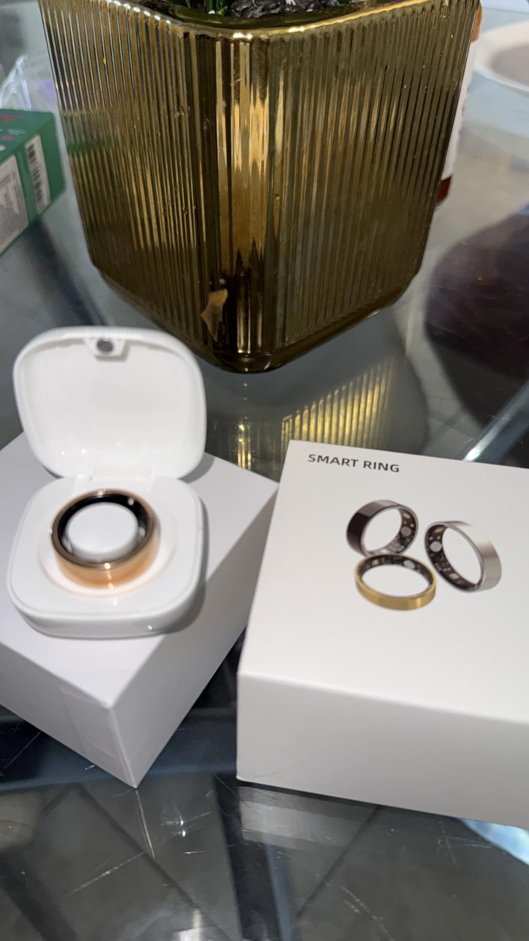 Smart Ring with Sleep Monitoring, Step Counting, Heart Rate, Blood Oxygen for iOS and Android, No Subscription Fee, IP68 Waterproof Health Tracker (Silver, 8) customer photo 2