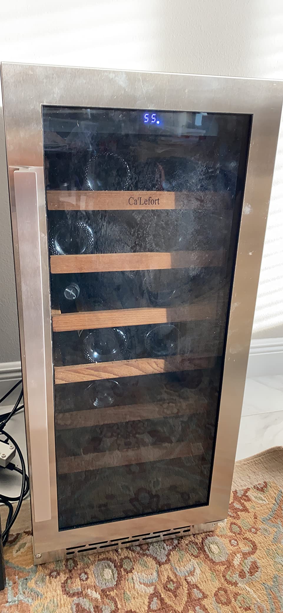 Ca'Lefort 24 Inch Wine Fridge, 52-Bottle Dual Zone Wine Cooler Refrigerator customer photo 1