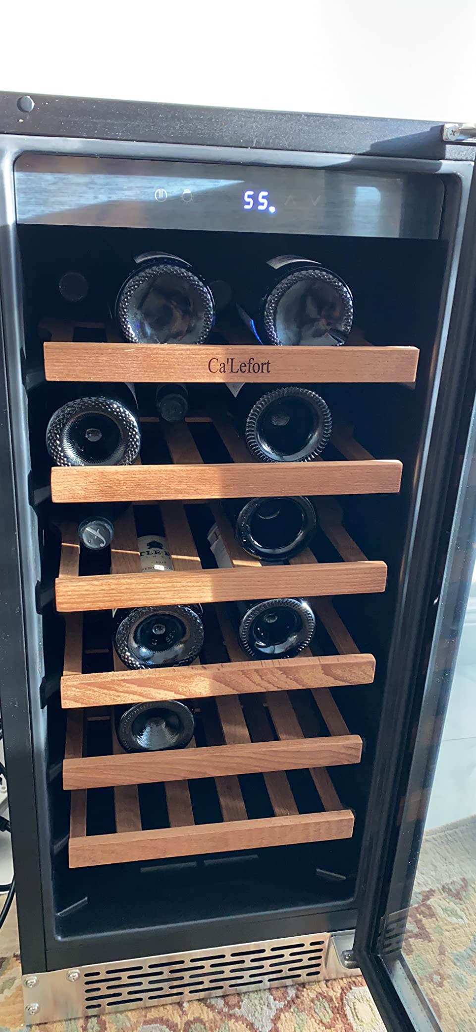 Ca'Lefort 24 Inch Wine Fridge, 52-Bottle Dual Zone Wine Cooler Refrigerator customer photo 2