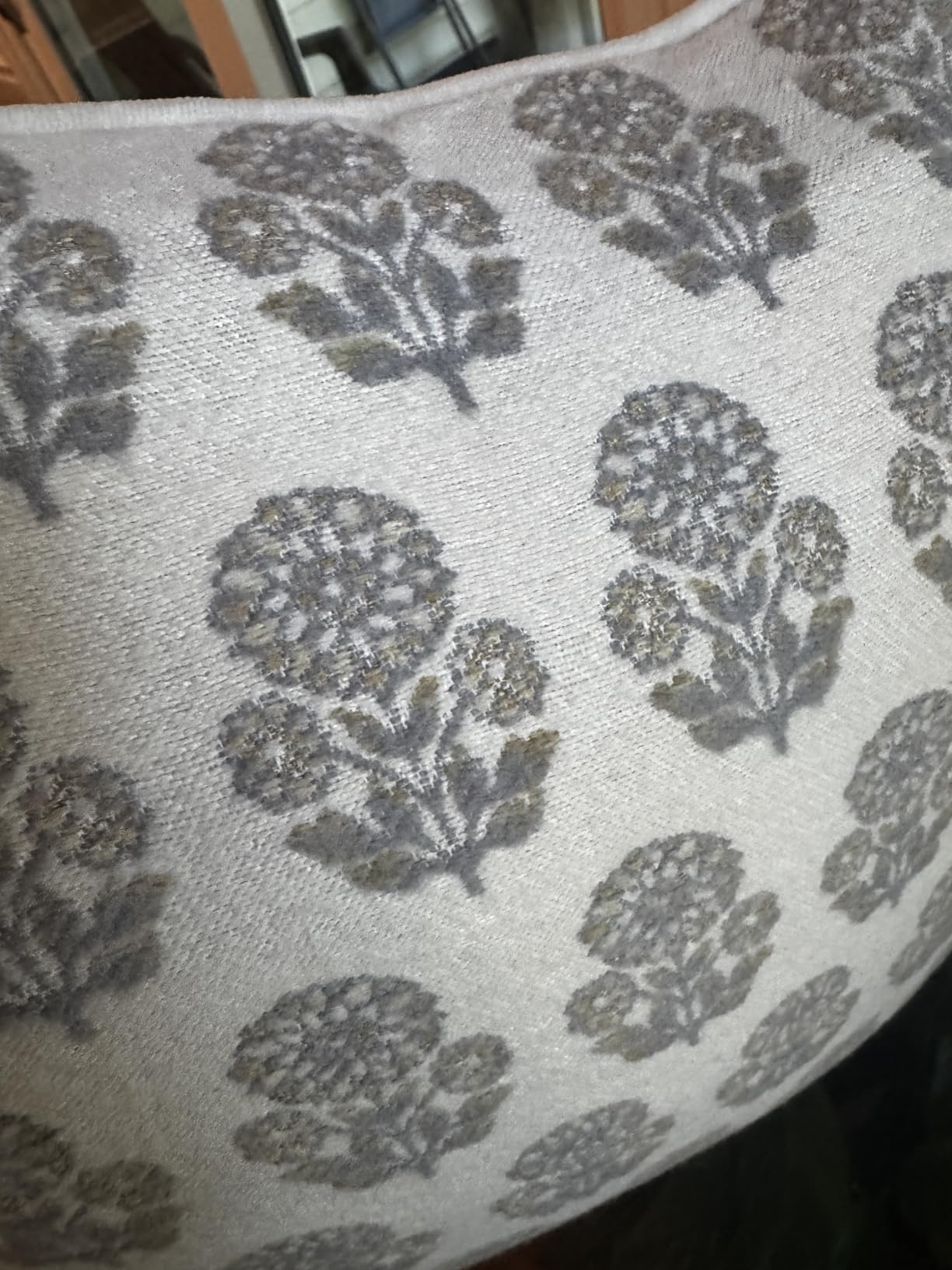 MATTINS Vintage Hydrangea Floral Throw Pillow Covers 18x18 Set of 2, Taupe | Farmhouse Neutral Couch Accent, Cottage Botanical Boho Decor for Sofa Bed Living Room customer photo 1