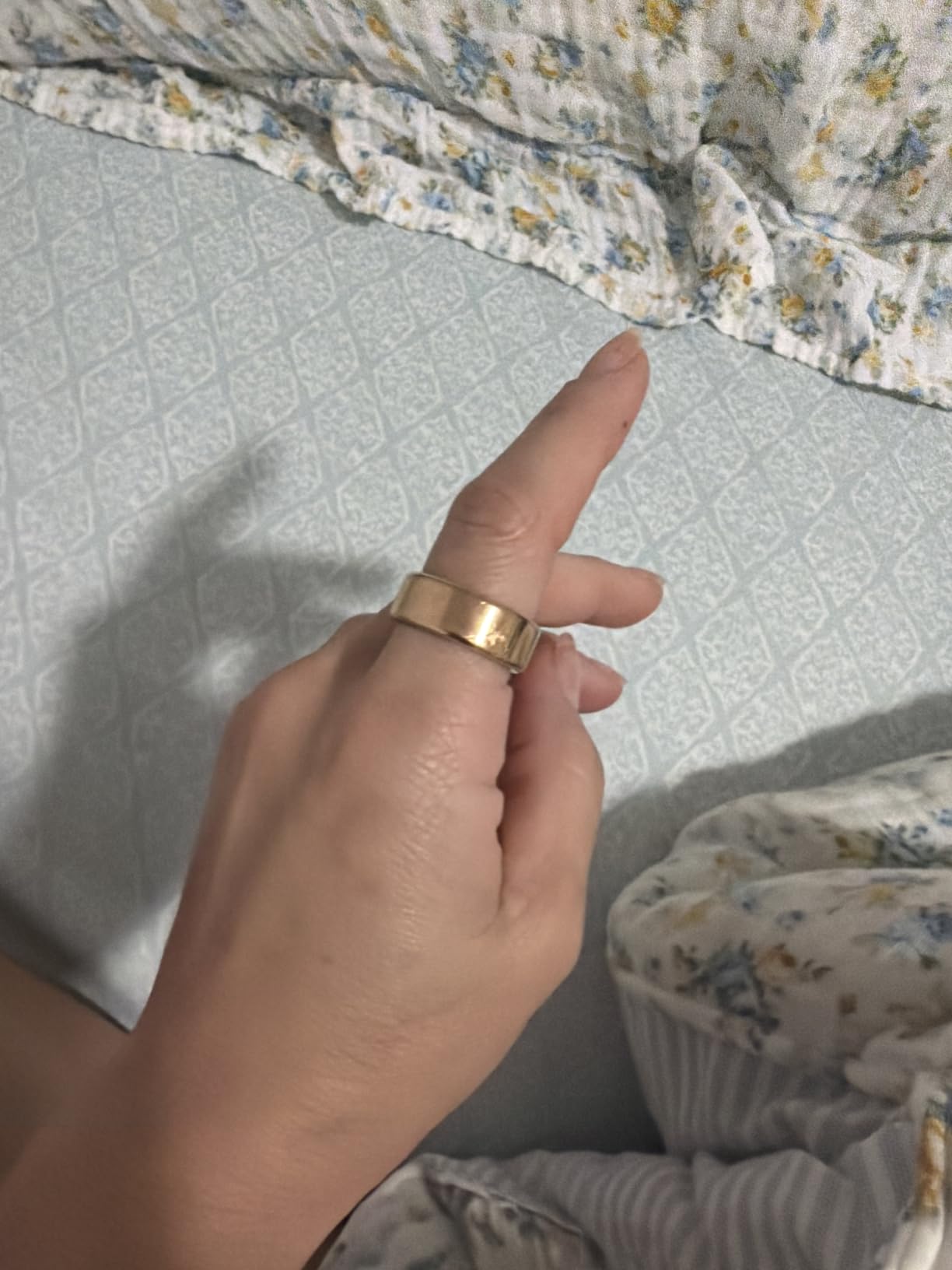 Smart Health Ring Fitness Tracker for Men Women, Gold 10 customer photo 1