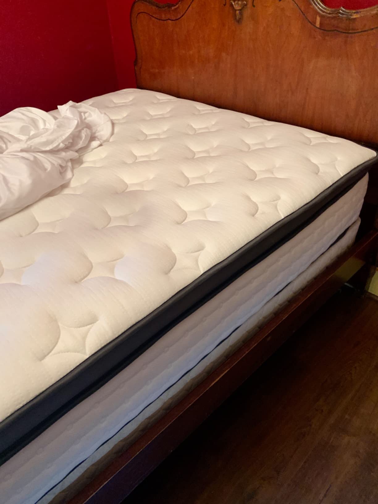 Firm Queen Mattress 12 Inch, Hybrid Mattresses with Back & Hip Support| Deep Sleep & Zoned Support, Fiberglass-Free and CertiPUR-US Certified, 365-Night Trial, 10 Years Warranty customer photo 1