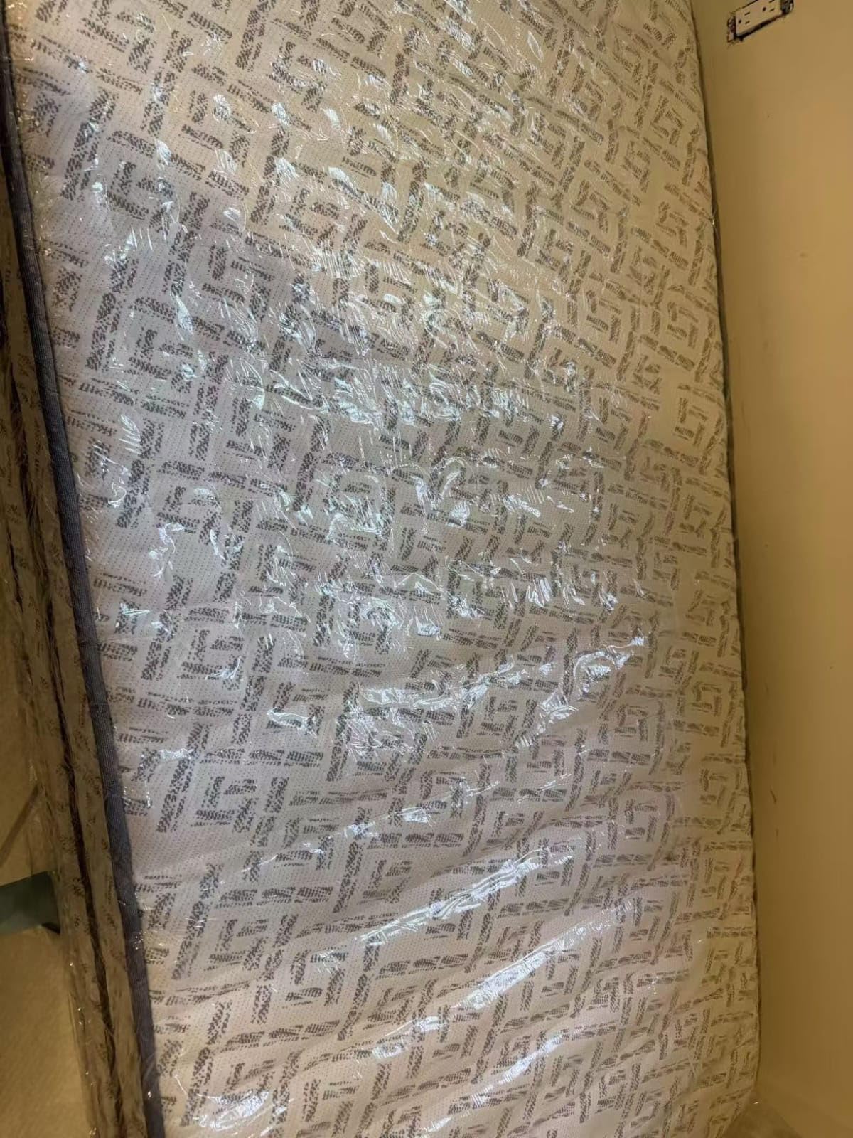 12 Inch Queen Mattress, Quilted Hybrid Mattress in a Box, Coils | Cooling gel and latex foams provide a balanced medium feel, airflow, motion isolation and stable edges; gray patterned cover customer photo 1