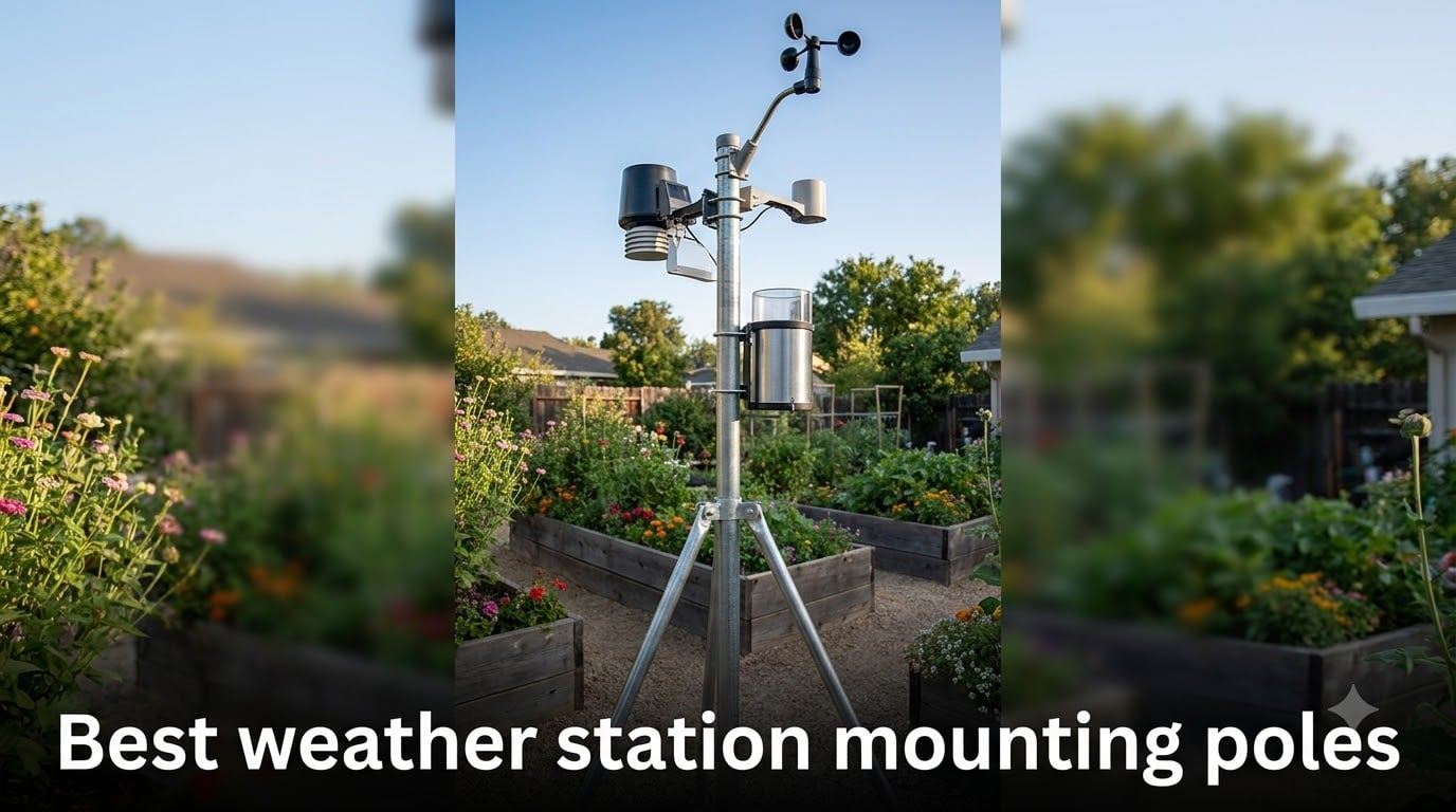 Best weather station mounting poles
