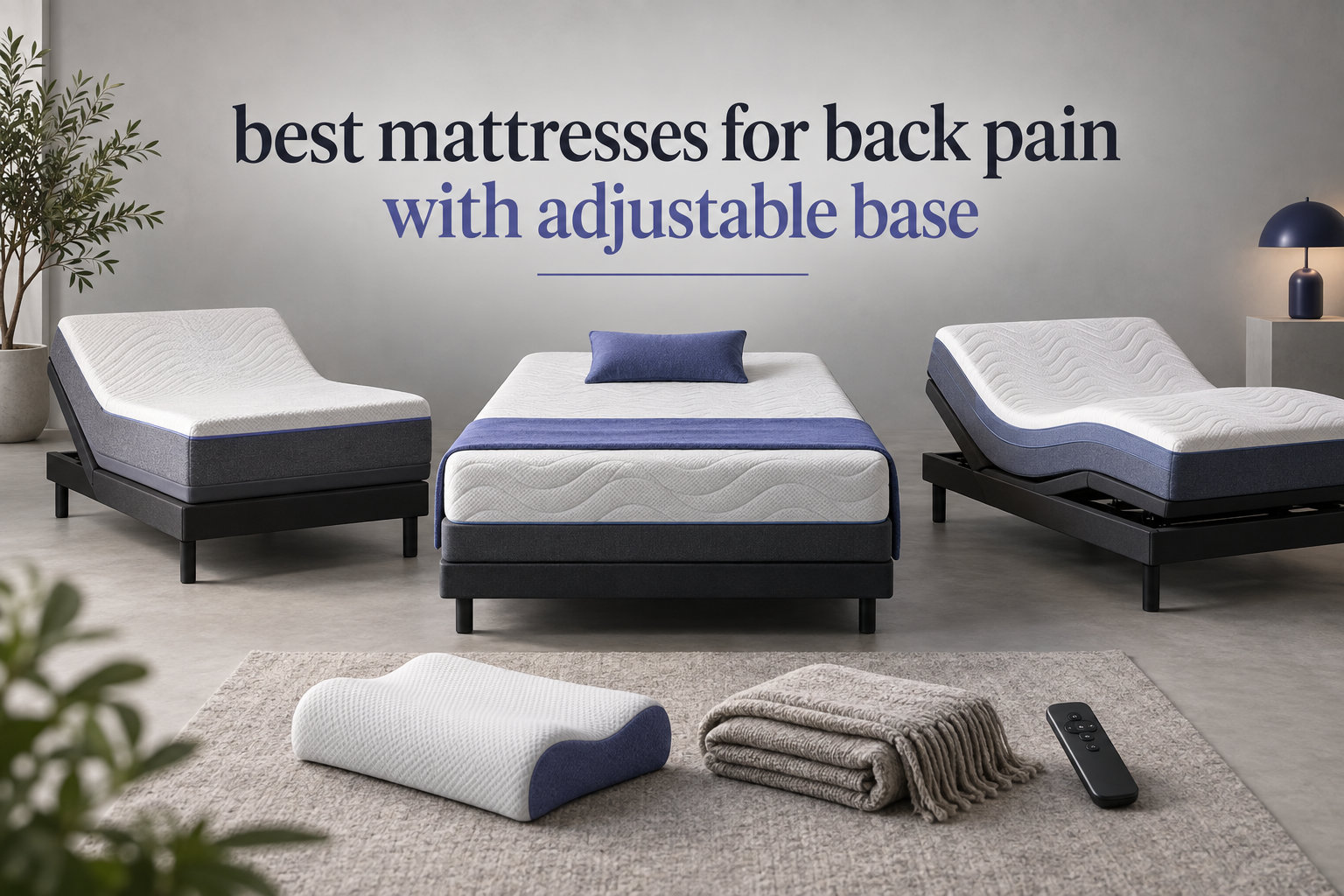 best mattresses for back pain with adjustable base