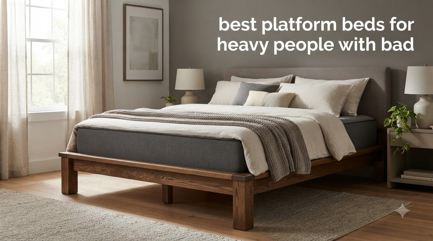 best platform beds for heavy people with bad