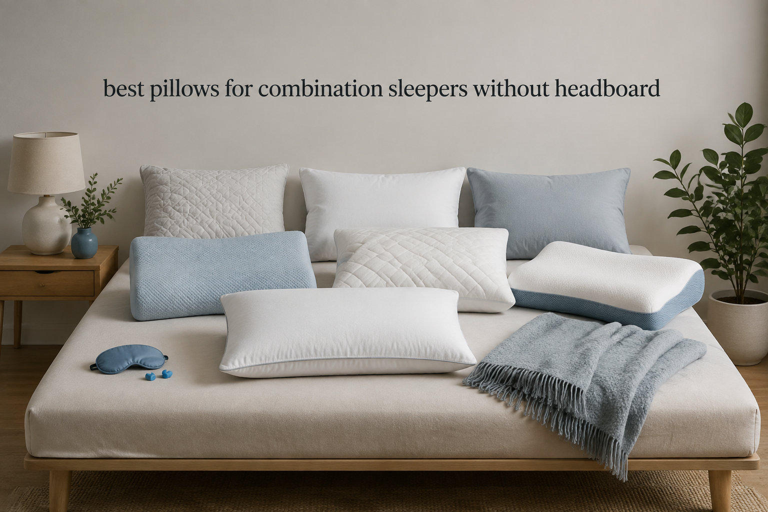 best pillows for combination sleepers without headboard