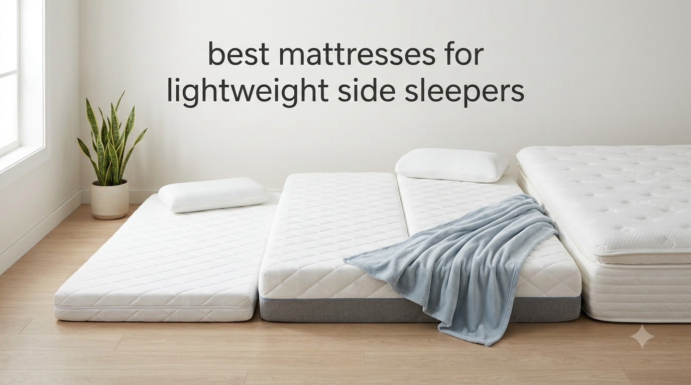 best mattresses for lightweight side sleepers