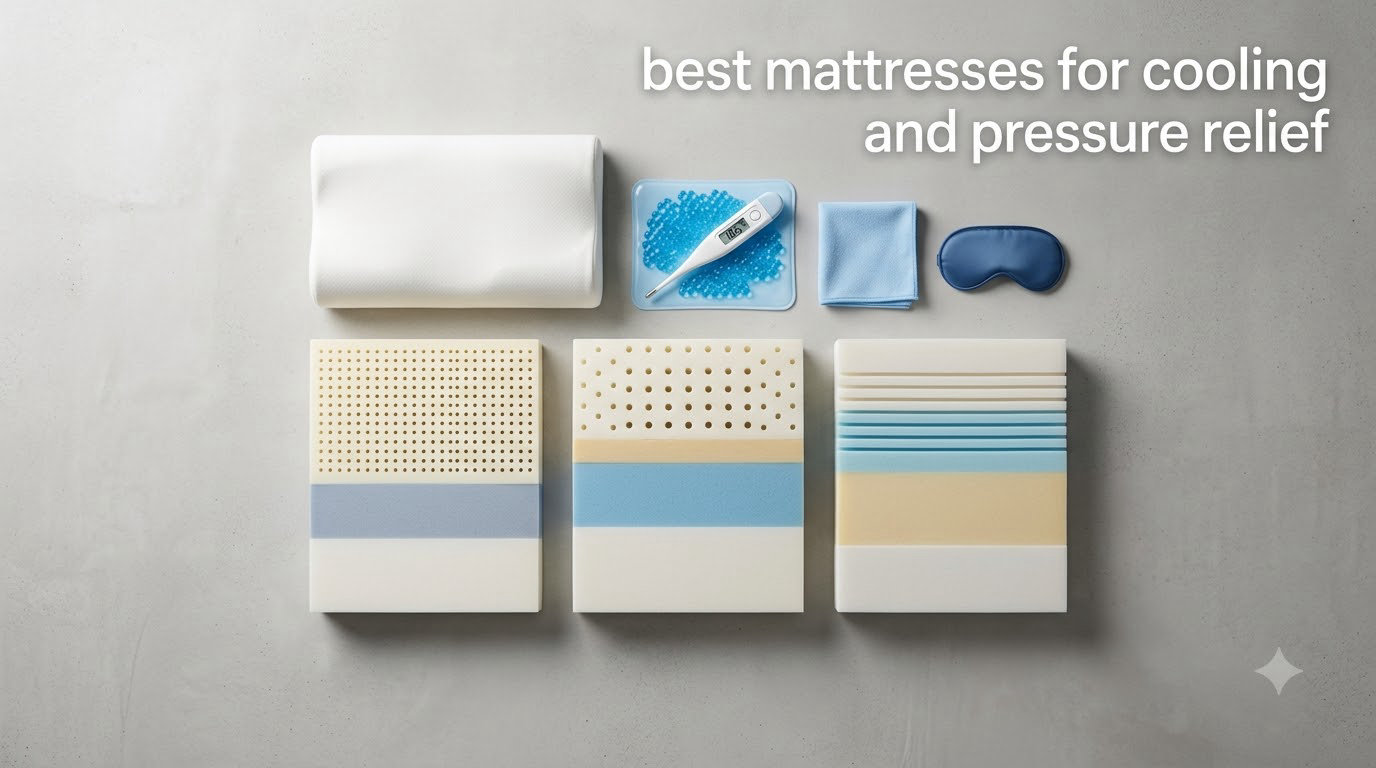best mattresses for cooling and pressure relief