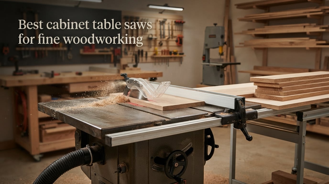 Best cabinet table saws for fine woodworking