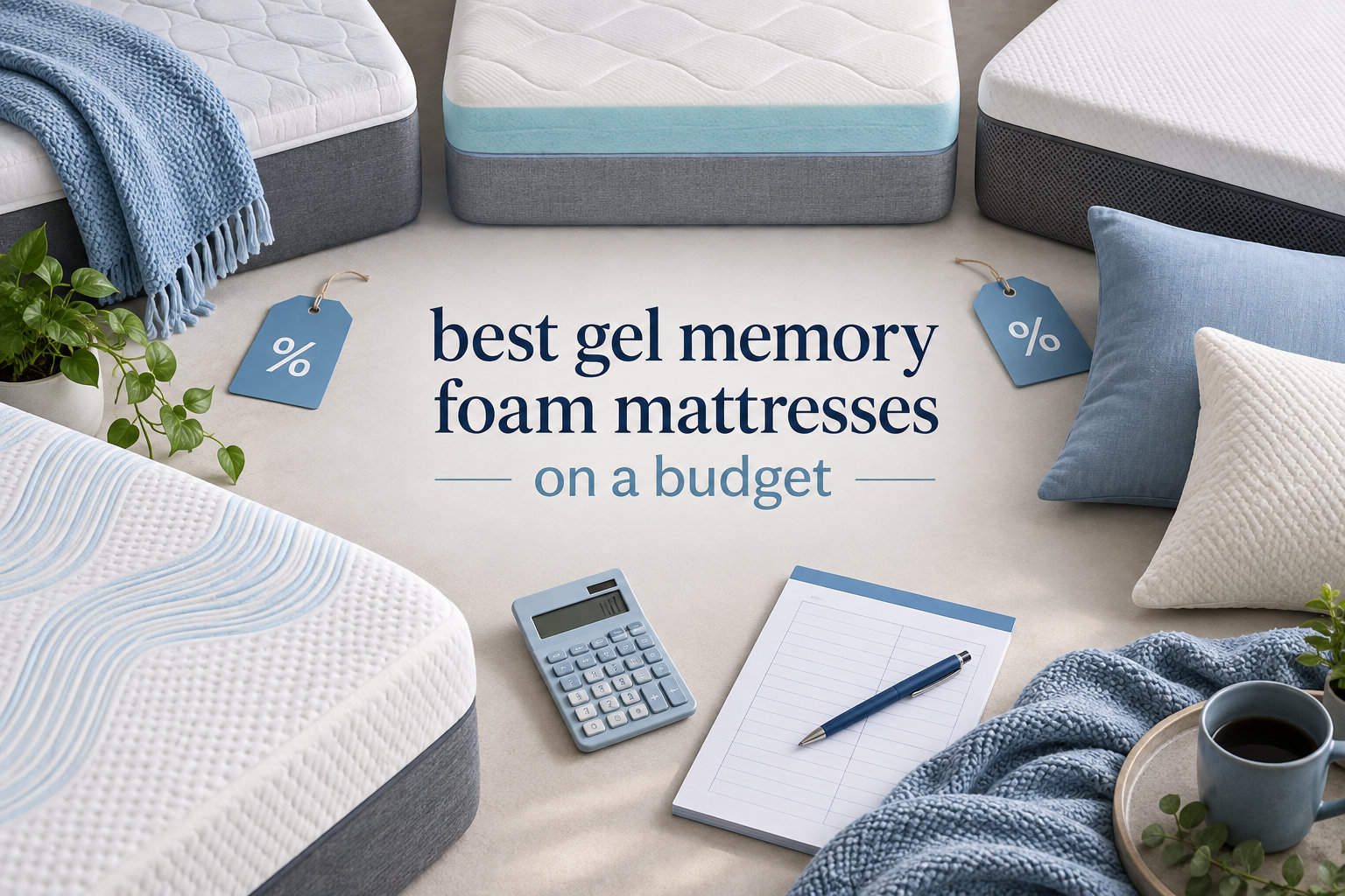 best gel memory foam mattresses on a budget
