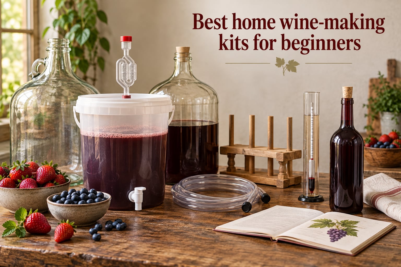 Best home wine-making kits for beginners