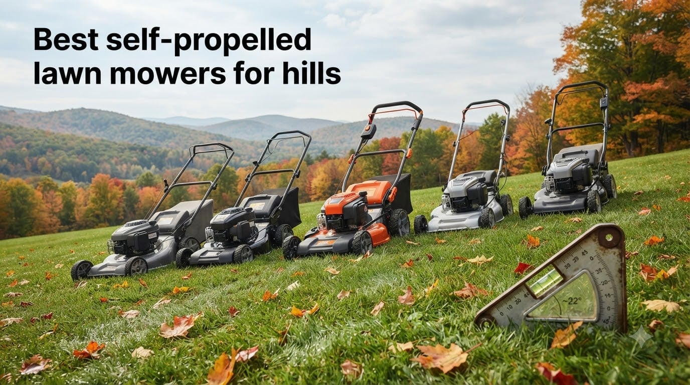 Best self-propelled lawn mowers for hills